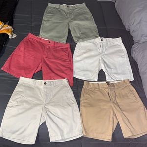 Lot of J Crew Sz. 30 9” inseam Men’s Shorts